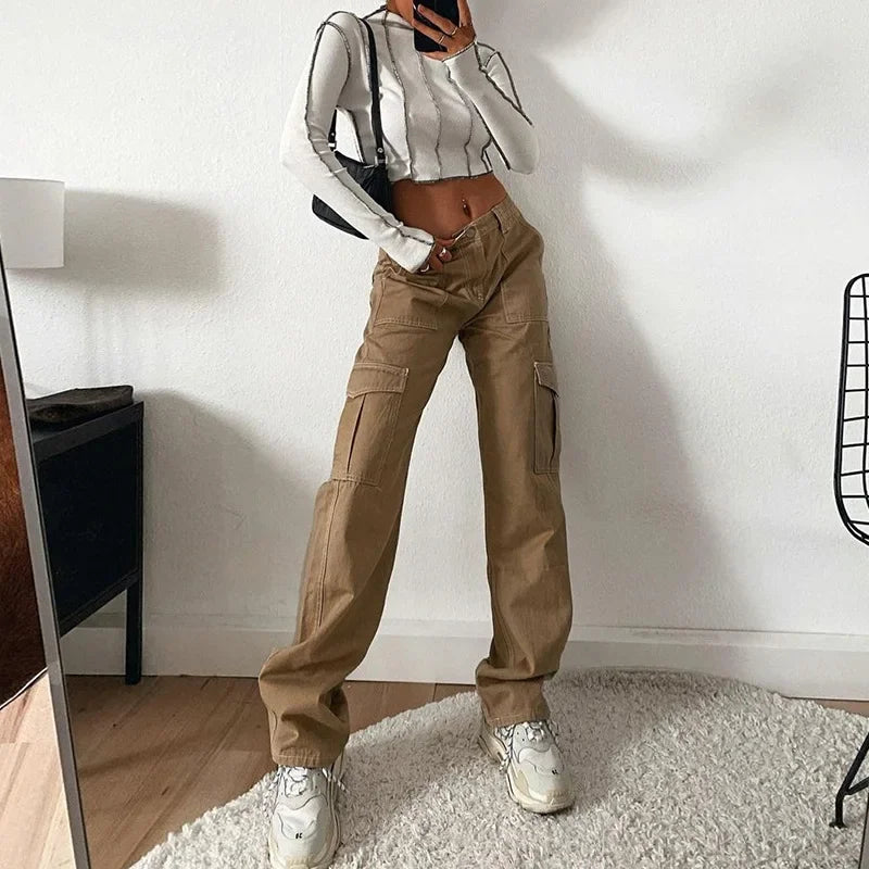 High rise womens carpenter pants