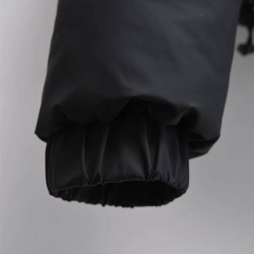Boxy hooded puffer jacket