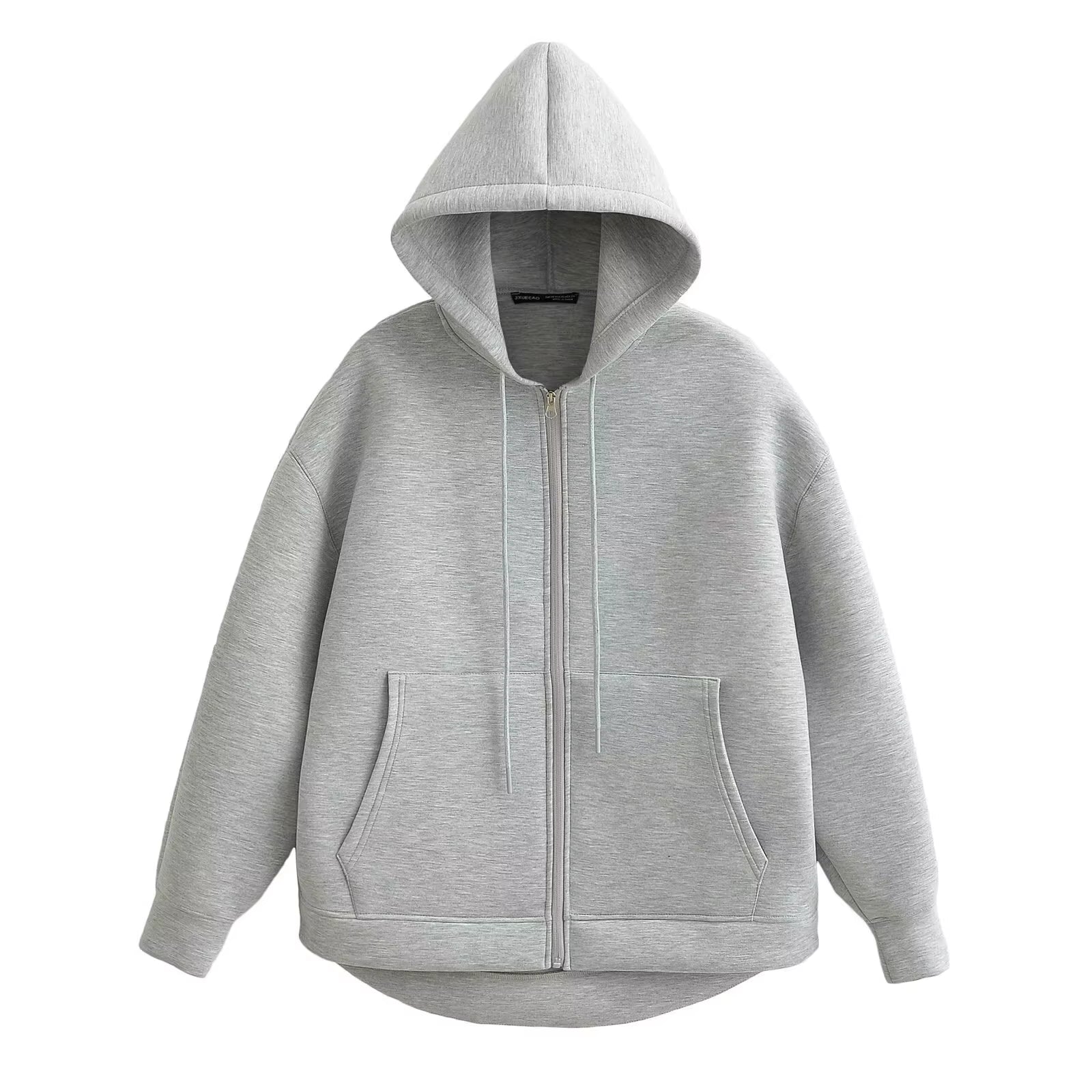 Oversized boxy zipthrough hoodie