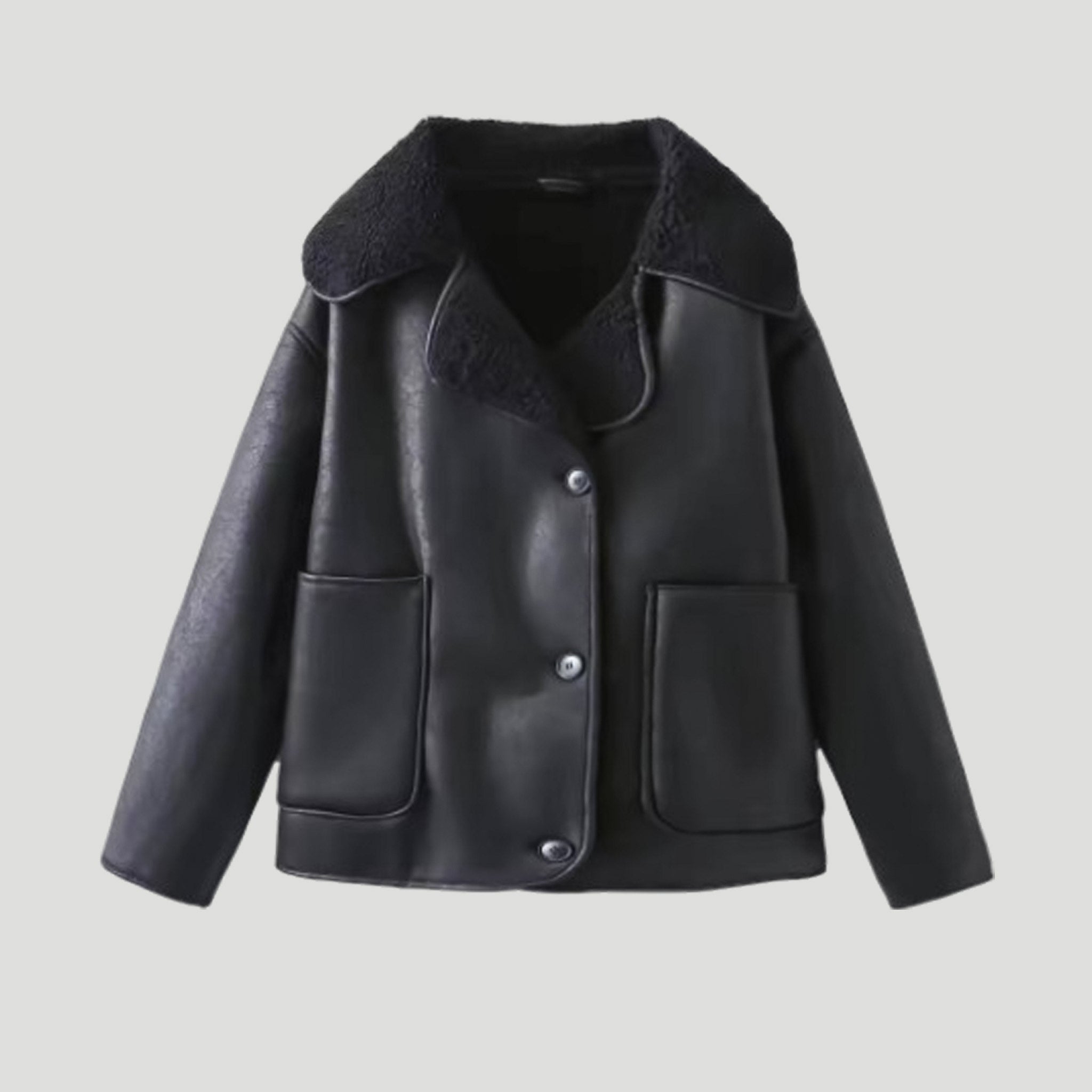 Livie | Sherpa bomber jacket