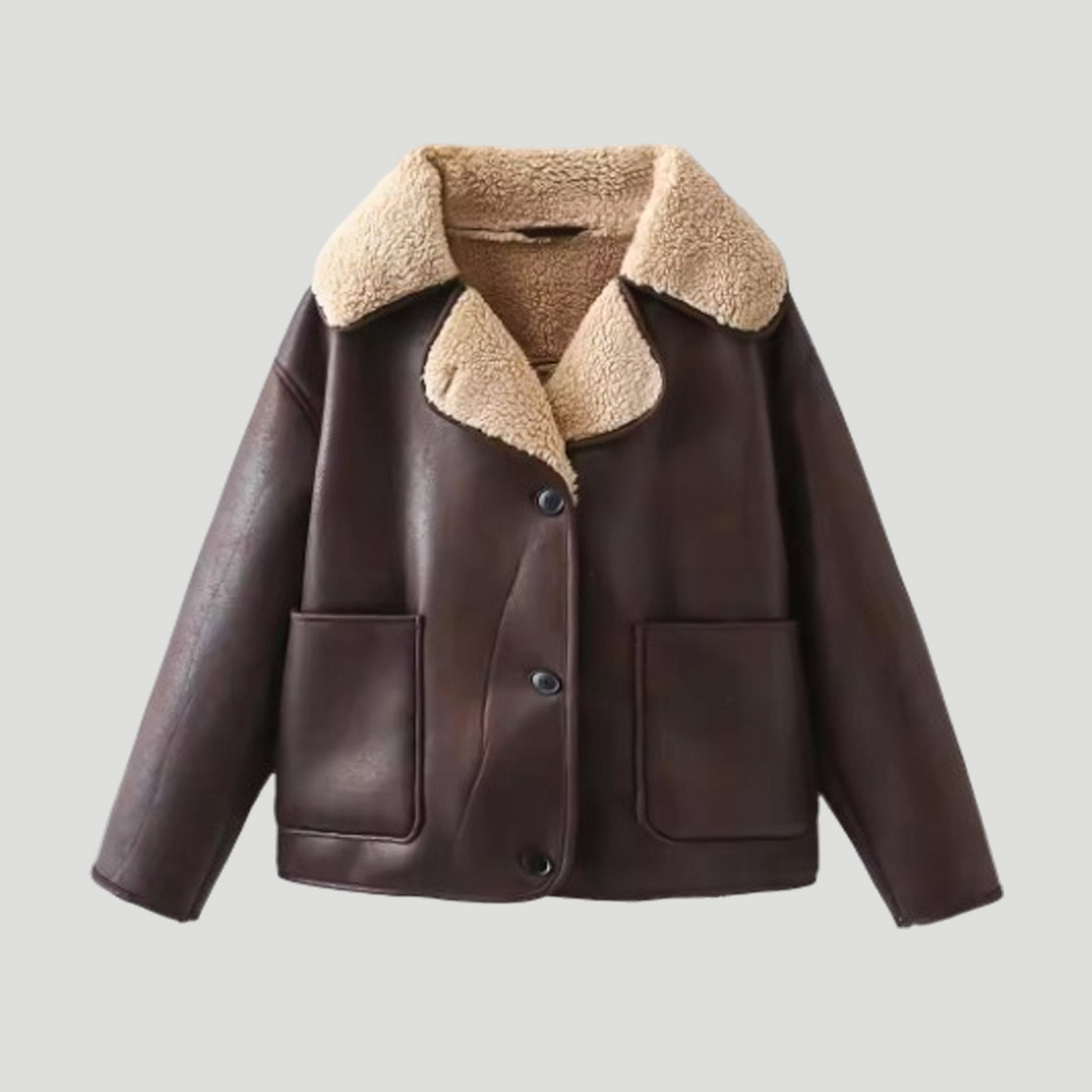 Livie | Sherpa bomber jacket