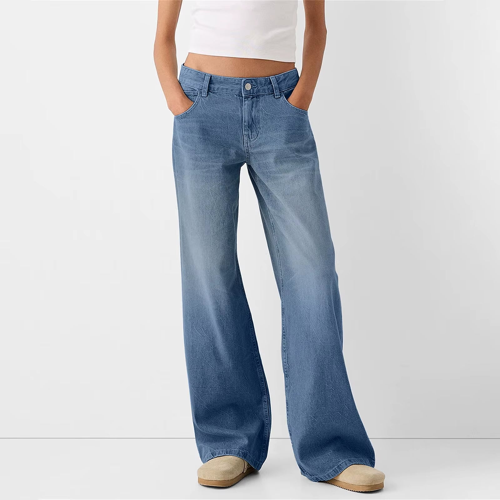 Shanie | Mid waisted relaxed fit jeans