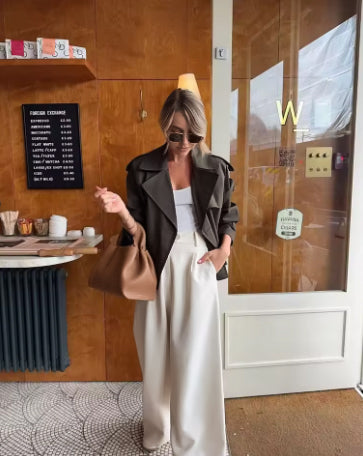 Ava | Cropped trench coat
