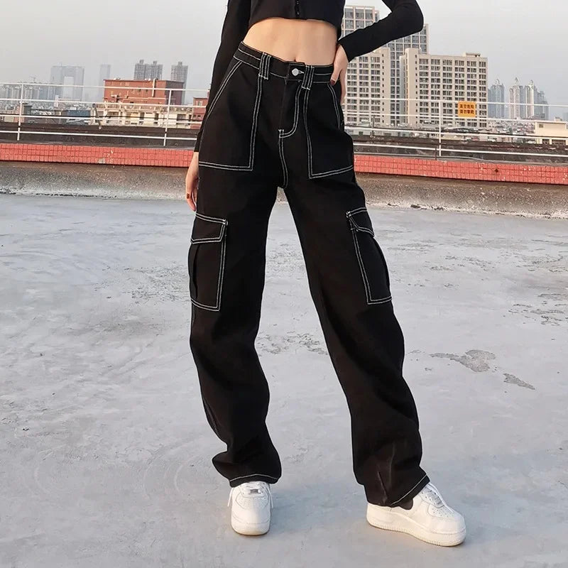 High rise womens carpenter pants