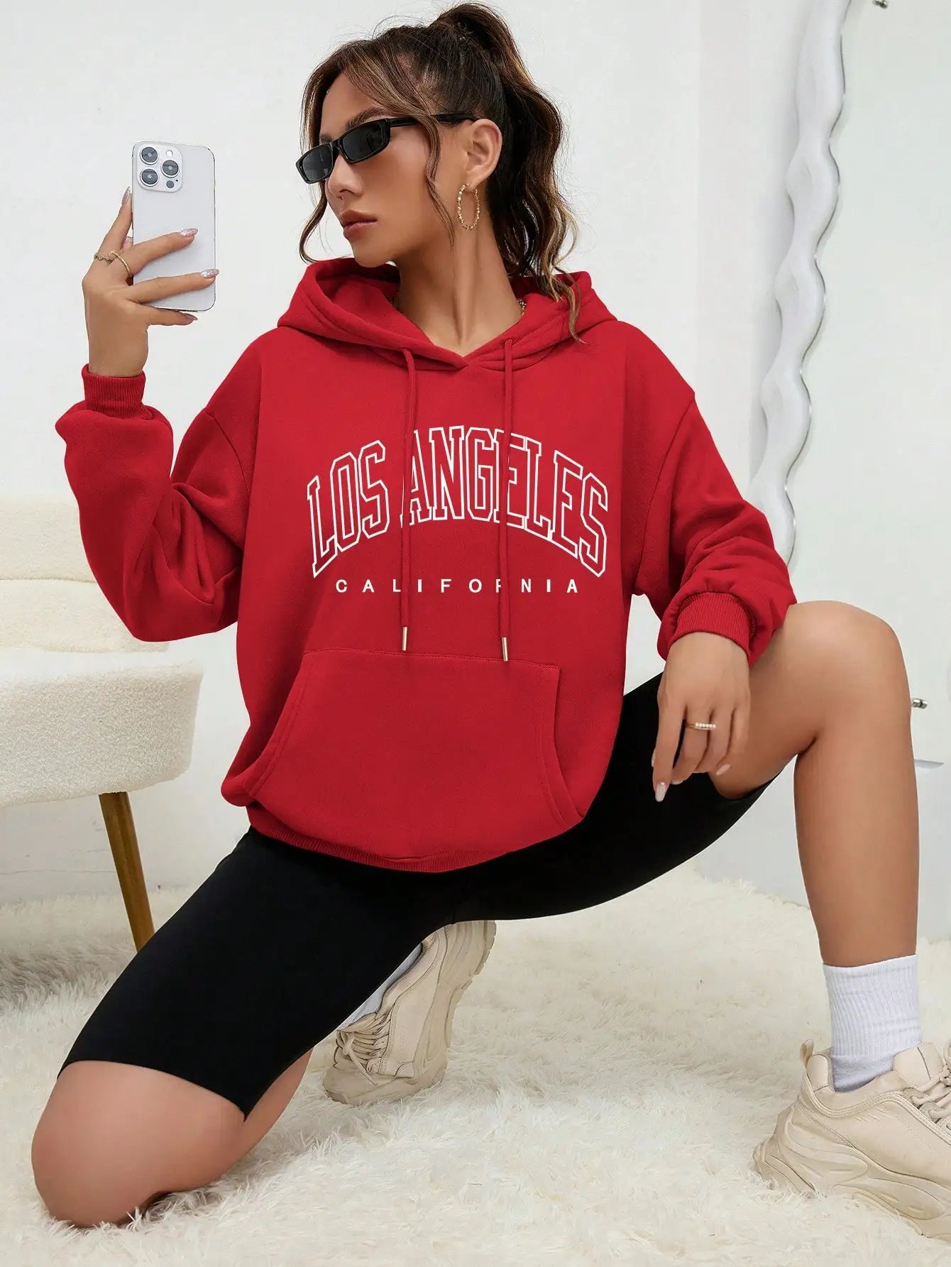 Oversized LA hoodie