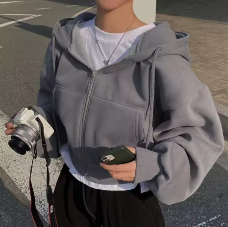 Oversized Zip Through Hoodie