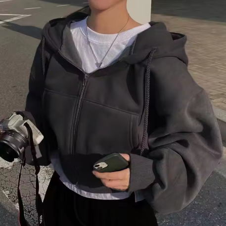 Oversized Zip Through Hoodie