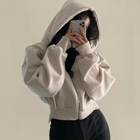 Oversized Zip Through Hoodie