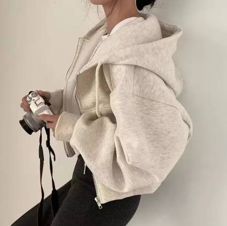 Oversized Zip Through Hoodie