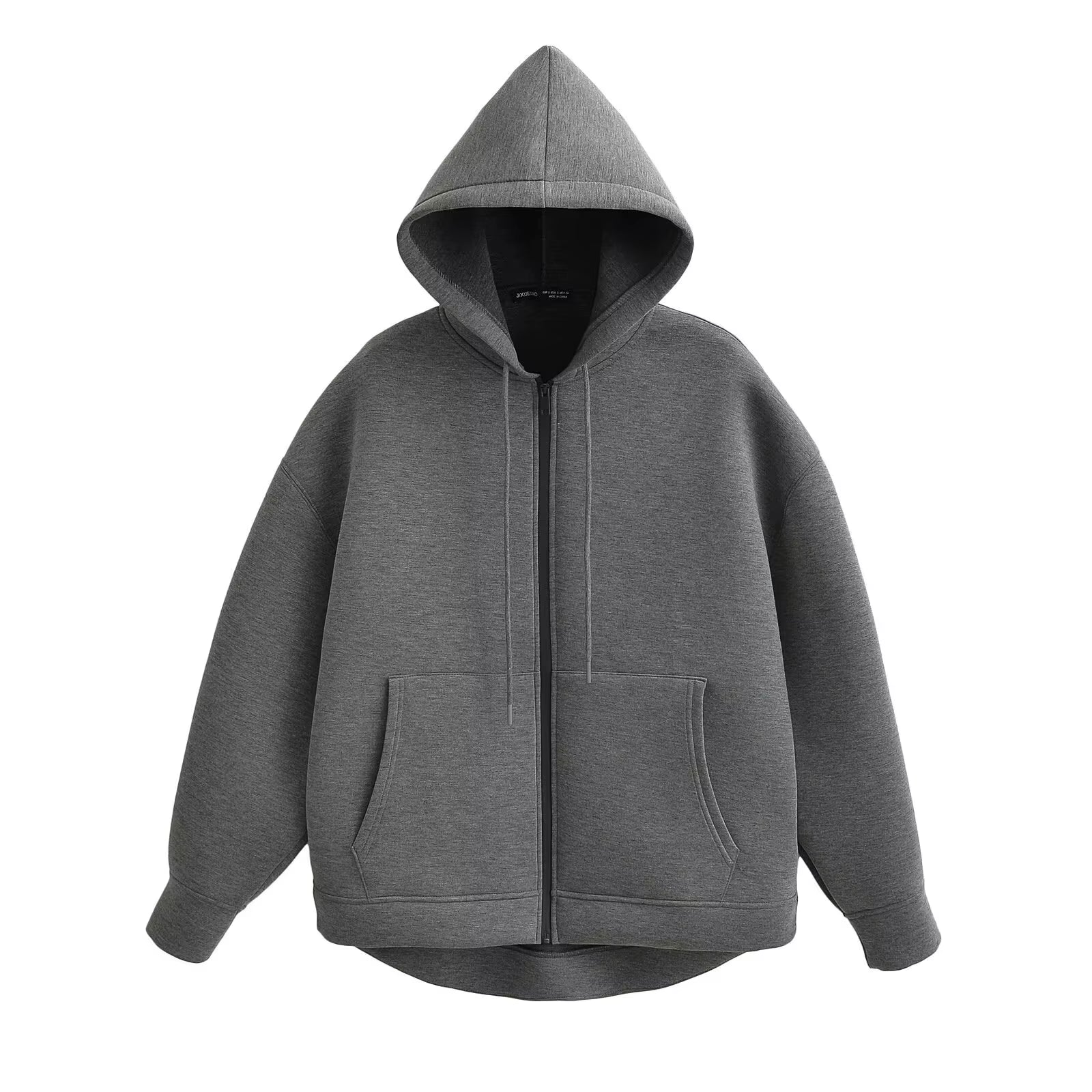 Oversized boxy zipthrough hoodie
